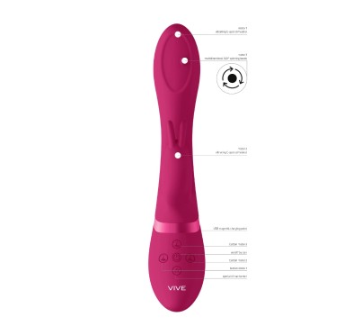 Wibrator masażer - Spinning G-spot Rabbit - Pink